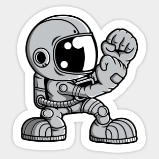 Astronaut Irish Fighting Sticker